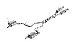 Exhaust System, Cat-Back, S-Type. Dual, 304 Stainless Steel, Natural, Split Rear, Turbo Muffler, Jeep, Kit