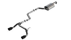 Exhaust System, S-Type, Cat-Back, Stainless Steel, Natural, Split Rear Exit, Black Chrome Tips, Suzuki, Kit