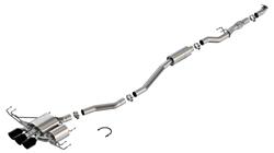 Exhaust System, Cat Back, CIVIC TYPE R 2023 2.0L 4 CYL TURBO MT FWD 4DR HATCHBACK 2.75" "ATAK" 3 RD RL AC CB CR TIP CERAMIC BK