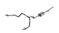 Exhaust System, S-Type, Cat-Back, Stainless Steel, Natural, Split Rear Exit, Chevy, GMC, Kit