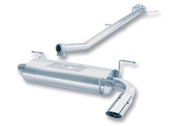 Exhaust System, S-Type, Cat-Back, Single, Stainless Steel, Natural, Rear Exit, Mazda, 1.6L, 1.8L, Kit