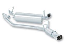 Exhaust System, Touring, Cat-Back, Single, Stainless Steel, Natural, Rear Exit, Toyota, 4.5L, Kit