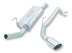 Exhaust System, Touring, Muffler-Back, Single, Stainless Steel, Natural, Side Exit, Toyota, Kit