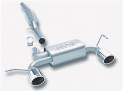 Exhaust System, S-Type, Cat-Back, Single In/Dual Out, Stainless, Natural, Split Rear Exit, Audi, 1.8L, Kit