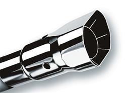 Exhaust Tip, Stainless Steel, Polished, Slant/Intercooled, 2.25 in. In, 2.5/2.75 in. Out, 6 in. Long, Each