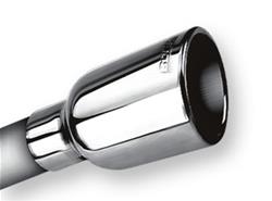 Exhaust Tip, Stainless, Polished, Slant, 2.25 in. Inlet, 3.190 in. Outlet, 5 in. Long, Each