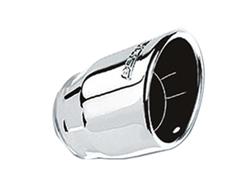 Exhaust Tip, Single, Weld-on, Stainless, Polished, 3 in. Inlet I.D., 4.25 in. Outlet, 4 in. Length, Each