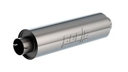 Muffler, Specialty, Round, Stainless Steel, 3.5 in. Center Inlet, 3.5 in. Center Outlets, 24 in. Case Length, Each