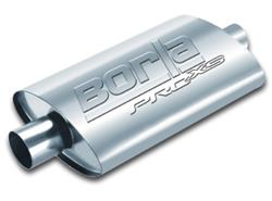 Muffler, Pro XS, 2  in. Center Inlet/2  in. Center Outlet, Stainless Steel, Natural, Universal, Each