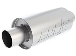 Muffler, S Series, 2 1/2 in. Inlet/2 1/2 in. Outlet, Stainless Steel, Natural, Each