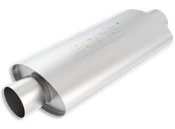 Muffler, XR-1, 3 in. Center Inlet/3 in. Center Outlet, Brushed Stainless Steel, Each