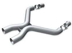 Crossover Pipe, X-Pipe, Stainless Steel, Natural, Fits Stock Manifolds, Ford, Each