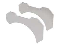 Exhaust Pipe Bracket, 2.50 in. Pipe, Weld-on, Steel, Pair