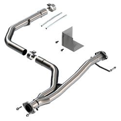 Exhaust Pipes, Y-Pipes, Stainless Steel, Natural, 2.25 in. Slip-fit Inlet, 2.50 in. 2-bolt Flange Outlet, Toyota, 3.5L, Each