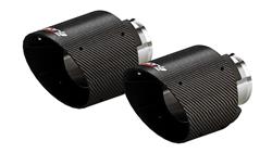 Exhaust Tip, Stainless Steel, Carbon Fiber, Slant/Rolled Edge, 3 in. Inlet, 5 in. Outlet, Dodge, Charger, Chrysler, 300, Each