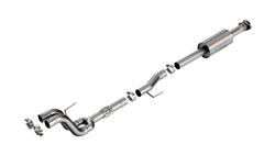 Exhaust System, ATAK, Mid-Section, Stainless Steel, Natural, Single in/Dual out, Ford, Kit