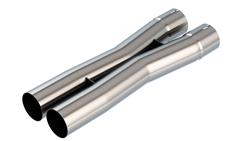 Crossover Pipe, X-Pipe, Stainless Steel, Natural, 2.50 in. Diameter, Custom Exhaust, Each