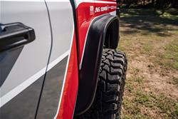 Fender Flares, Flat-Style, Rear, Matte Black, Dura-Flex Thermoplastic, Jeep, Pair