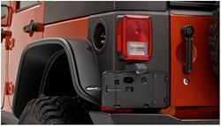 Trail Armor Rear Corners, Plastic, Black, Jeep Wrangler JK, Pair