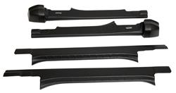 Rocker Panel and Sill Plate Cover Combo, Trail Armor, Plastic, Matte Black, Ford, Kit