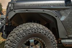 Fender, Trail Armor Fender Flare Delete, Front and Rear, Plastic, Black Textured, Jeep, Set