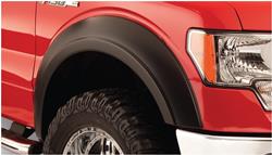 Fender Flares, Extend-A-Fender Flares, Front, Dura-Flex Thermoplastic, Black, 1.500 in. Flare Width, Ford, Pair