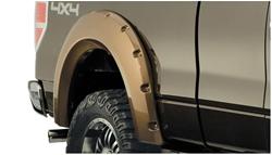 Fender Flares, Pocket Style, Rear, Black, Dura-Flex Thermoplastic, Ford, Pair