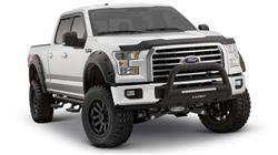 Fender Flares, Pocket Style, Front, Dura-Flex Thermoplastic, Matte Black, Ford, Pair