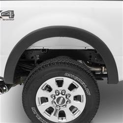 Fender Flares, OE-Style, Rear, Black, Dura-Flex Thermoplastic, Ford, Pair