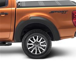 Fender Flares, Extend-A-Fender Flares, Rear, Dura-Flex Thermoplastic, Black, 1.500 in. Flare Width, SuperCrew Cab, Ford, Pair