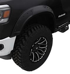 Fender Flare, DRT Style, Front, Black, Dura-Flex Thermoplastic, Chevy, Pair