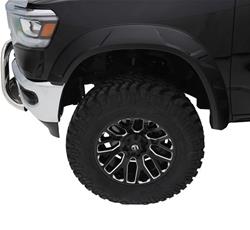 Fender Flares, DRT Style, Front, Matte Black, Dura-Flex Thermoplastic, Chevy, Pair