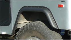 Fender Flares, Cut-Out, Rear, Black, Dura-Flex Thermoplastic, Toyota, Pair