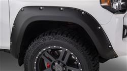 Fender Flares, Pocket Style, Front, Dura-Flex Thermoplastic, Black, Toyota, Pair