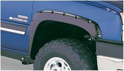 Fender Flares, Pocket Style, Front, Black, Dura-Flex Thermoplastic, Chevy, GMC, Pair