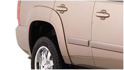 Fender Flares, Pocket Style, Rear,  Black, Dura-Flex Thermoplastic, Chevy, GMC, Pair