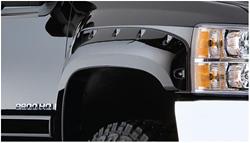 Fender Flares, Pocket Style, Front, Black, Dura-Flex Thermoplastic, Chevy, Pair