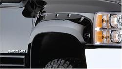 Fender Flares, Cut-Out, Front, Black, Dura-Flex Thermoplastic, Chevy, Pair