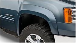 Fender Flares, Extend-A-Fender, Front, Black, Dura-Flex Thermoplastic, GMC, Pair