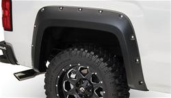 Fender Flares, Pocket Style, Rear, Black, Dura-Flex Thermoplastic, GMC, Pair