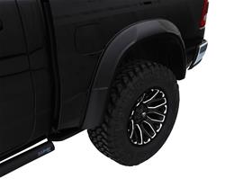 Fender Flare, DRT Style, Rear, Black, Dura-Flex Thermoplastic, GMC, Pair