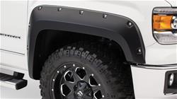 Fender Flares, Pocket Style, Front, Dura-Flex Thermoplastic, Black, GMC, Pair