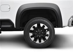 Fender Flares, Extend-A-Fender, Rear, Black, Dura-Flex Thermoplastic, Chevrolet, Pair