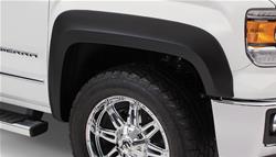 Fender Flares, Extend-A-Fender Flares, Front and Rear, Dura-Flex Thermoplastic, Black, 2.500 in. Flare Width, GMC, Set of 4