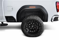Fender Flares, Extend-A-Fender, Rear, Matte Black, Dura-Flex Thermoplastic, GMC, Pair