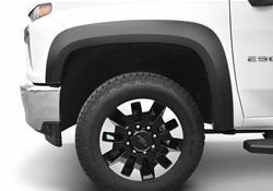 Fender Flares, Extend-A-Fender, Front, Black, Dura-Flex Thermoplastic, Chevrolet, Pair