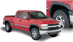 Fender Flares, OE Style, Front, Rear, Black, Dura-Flex Thermoplastic, Chevy, GMC, Silverado, Sierra, Set of 4