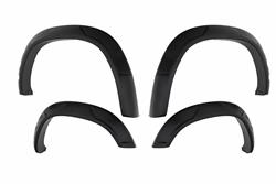 Fender Flare, DRT Style, Front/Rear, Black, Dura-Flex Thermoplastic, GMC, Set of 4