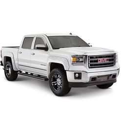 Fender Flares, Color-Matching Pocket Style, Dura-Flex Thermoplastic, Iridium Metallic, 1.750 in. Front/2.000 in. Rear Flare Width, GMC, Set of 4