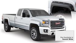 Fender Flares, Pocket Style, Front/Rear, Dura-Flex Thermoplastic, Summit White, GMC, Set of 4